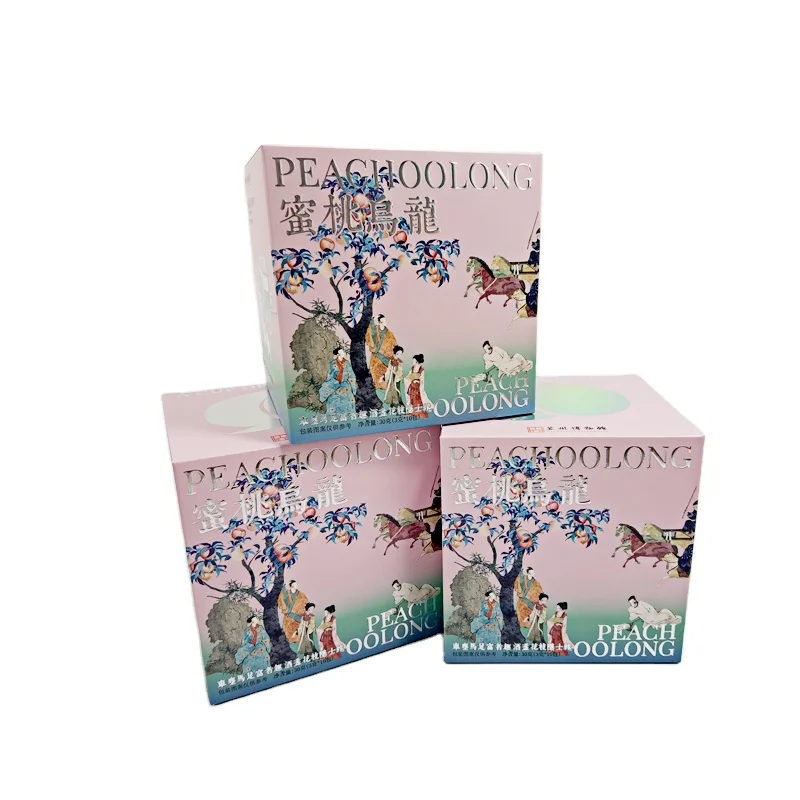 Новое поступление на заказ простой элегантный складной Ароматизированный Чай Лазерная пища горячая Серебряная упаковка коробка печать