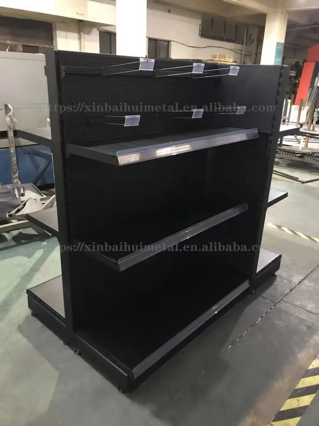 Manufacturers Europe Shelves Supermarket Display Rack With Quincunx
