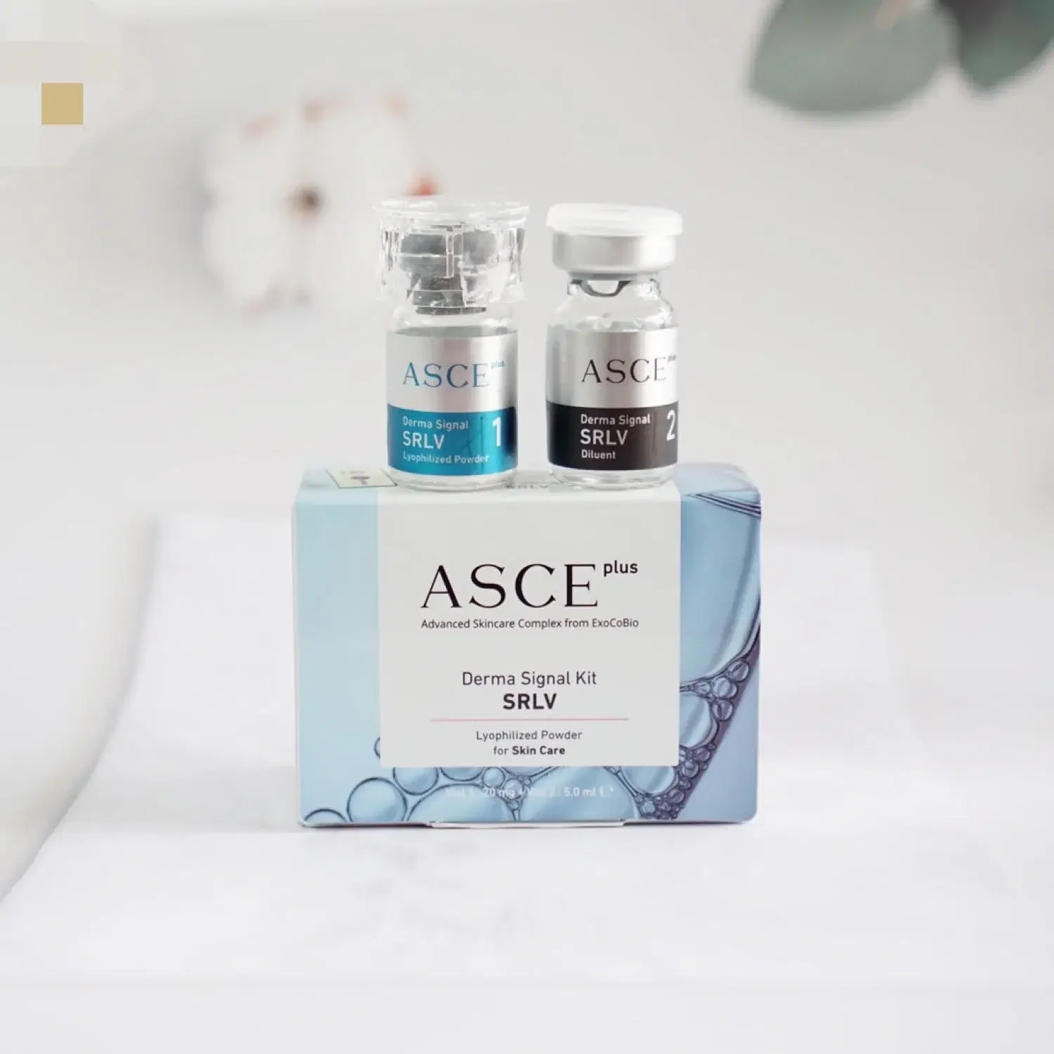 Hot selling ASCE+ SRLV EXOSOME SKINBOOSTER SRLV-1 (1vial) + SRLV-2 (1vial) micro needing skin care