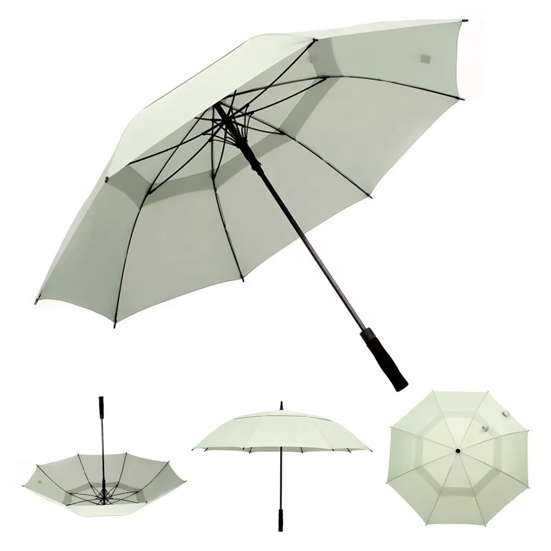 Automatic Big Size 2021 Customize Logo Double Canopy Supplier Storm Wind Resistant Umbrella