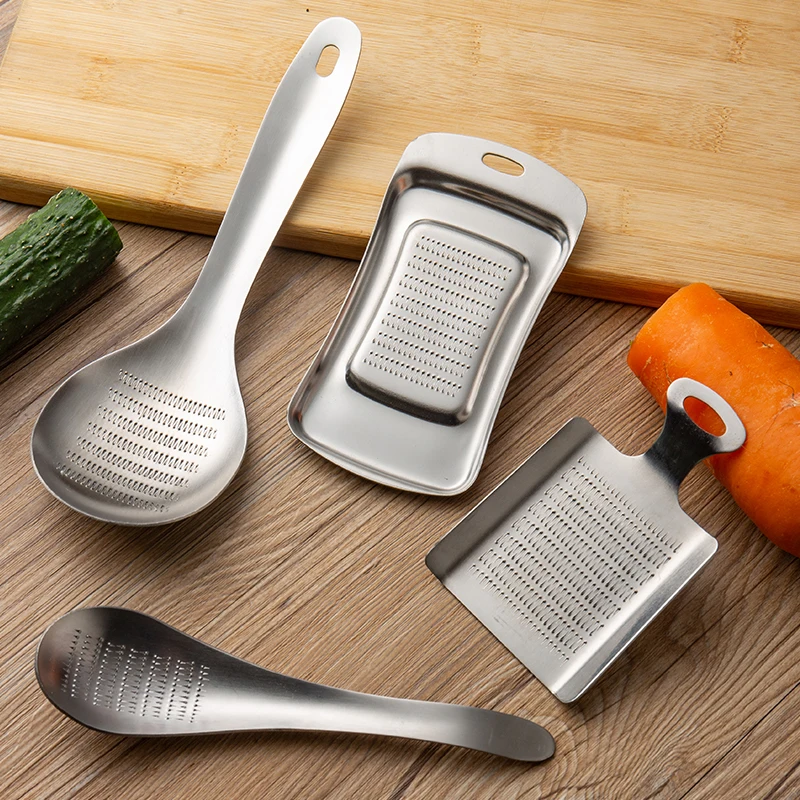 
Horseradish french food french carrot cheese microplane salt vegetable 430 stainless steel plate garlic ginger grater 