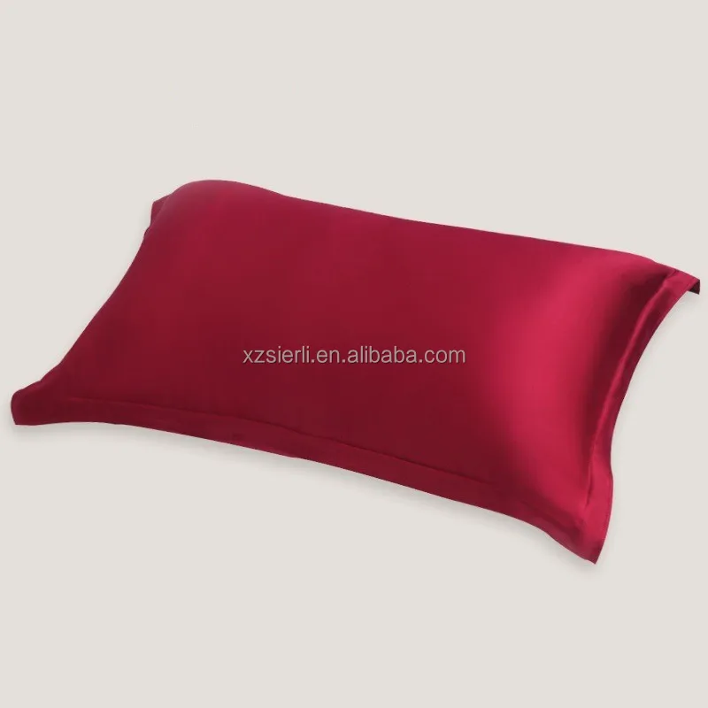 Anti Acne Queen Size Natural mulberry silk 2 Inches flange Silk Pillowcase silk pillow cover