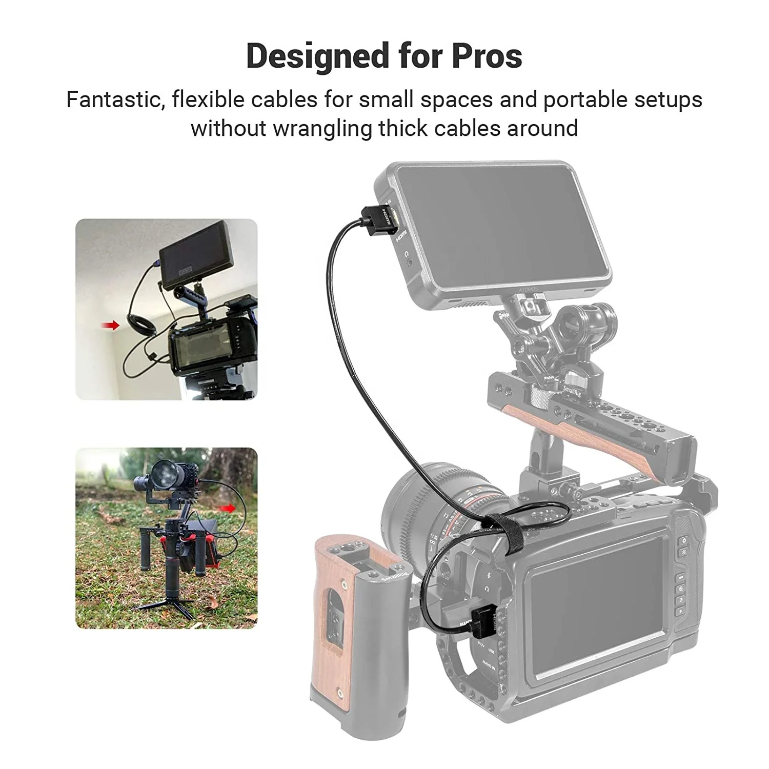 FARSINCE 4K ultra slim hdmi cable super thin soft flexible hdmi cables ps4 ps3 mini micro hdmi port to laptop