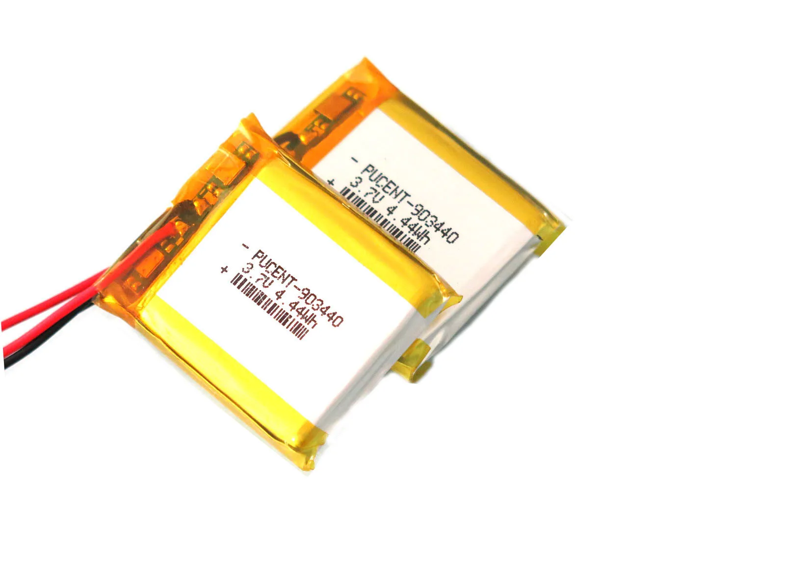 Wholesale custom high quality Lipo Li ion battery pack 903440 103040 lithium polymer battery 7.4V 3.7V 1200mAh 4.44wh battery