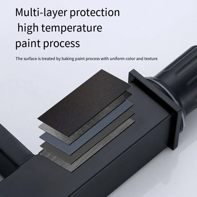 Bathroom Faucet Single Hole Black Bathroom Sink Faucet Single Handle Stainless Steel Lavatory Vanity Faucets with Supply Lines