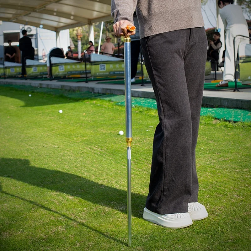 JIFENG JF-GEF002 304 stainless steel  brass metal multi-functional climber stick golf cigar holder with punch, lighter, tube