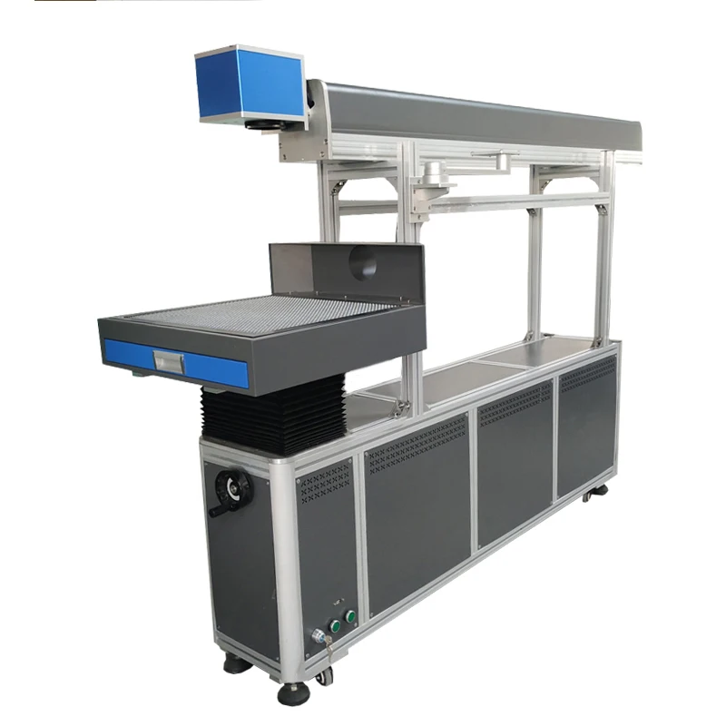 Galvo 130W Co2 Laser Marking Machine for Cloth Printed LOGO PET No-metal Max High Speed 3D EZCAD Control System Pulsed
