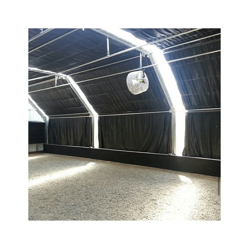 
American single-span greenhouses agriculture standard automatic Blackout plastic film greenhouse 