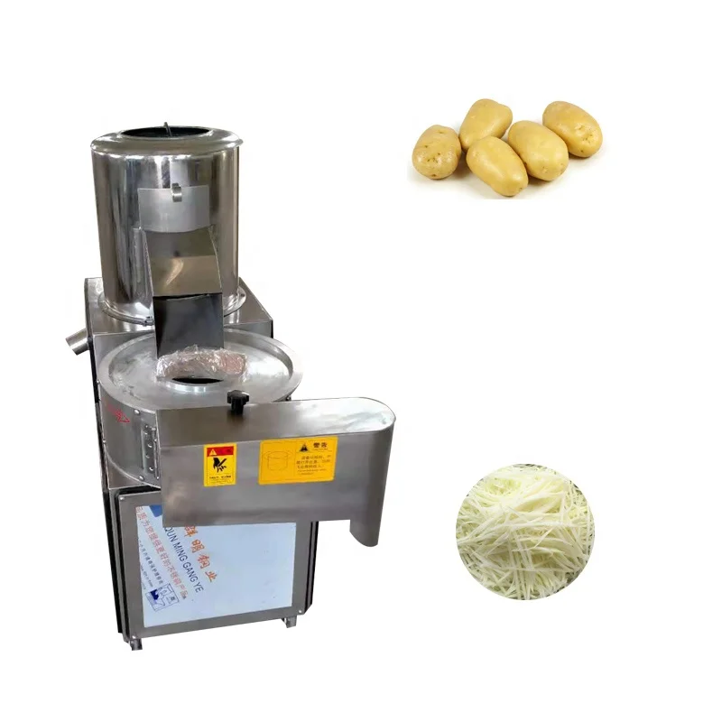 Manufacturers Supply Potato Peeling Slicing And Shredding Machine Vegetable Peeling Machine Stainless Steel Cutting Machine