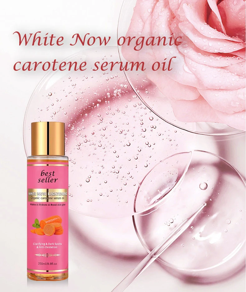 Luxury Carrot Clarifying Knuckle Whitening Dark Spot Essential Massage Body Oil