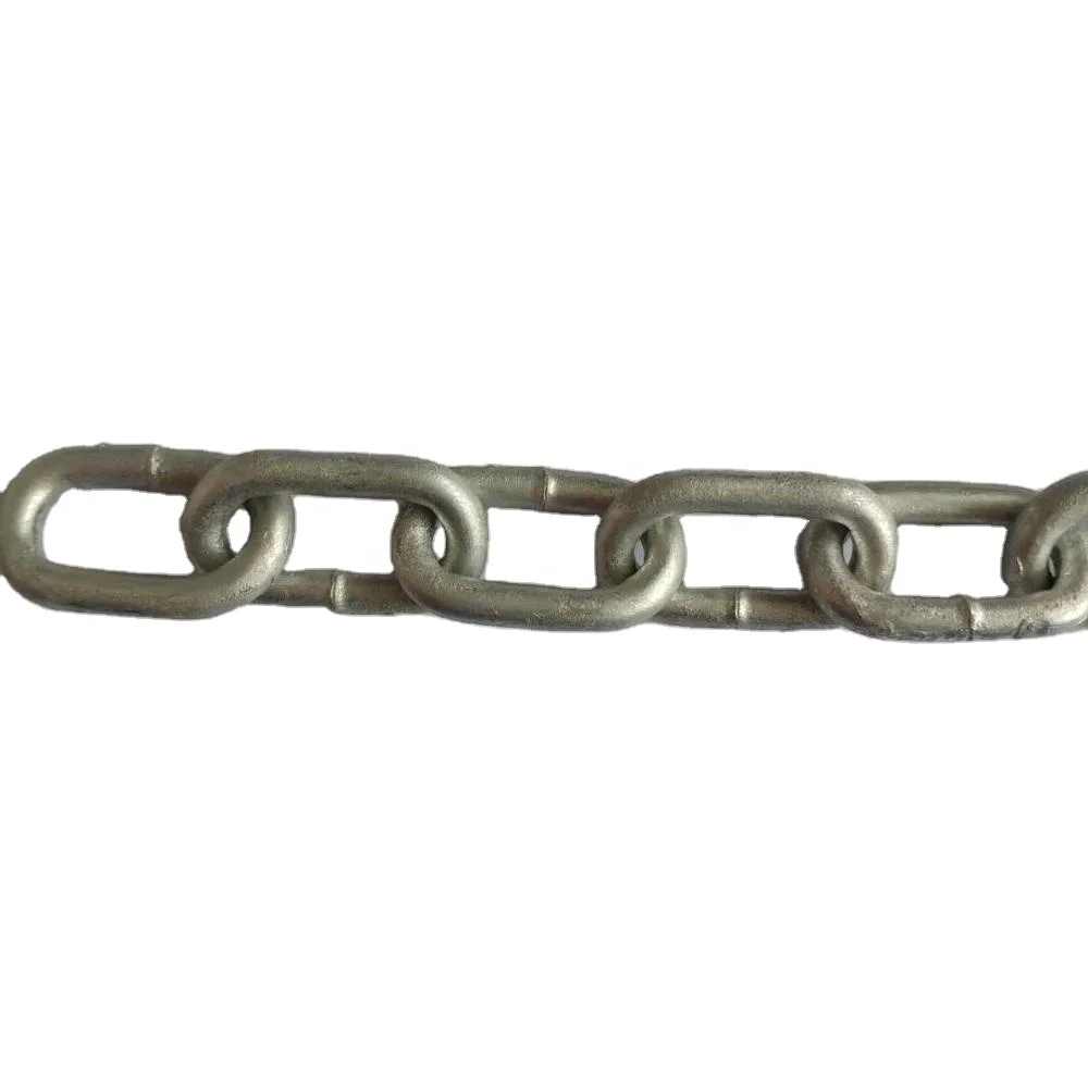Mild Steel Welded Q235 Q195 3MM 4MM 5MM 6MM 7MM 8MM 9MM Korean Standard Hot Dip Galvanized Short Link Chain
