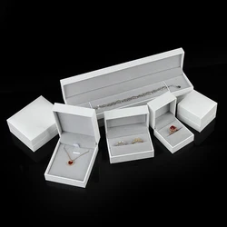 high quality new design filling paper boxes luxury small jewelry gift box necklace ring pendant earring bangle white boxes