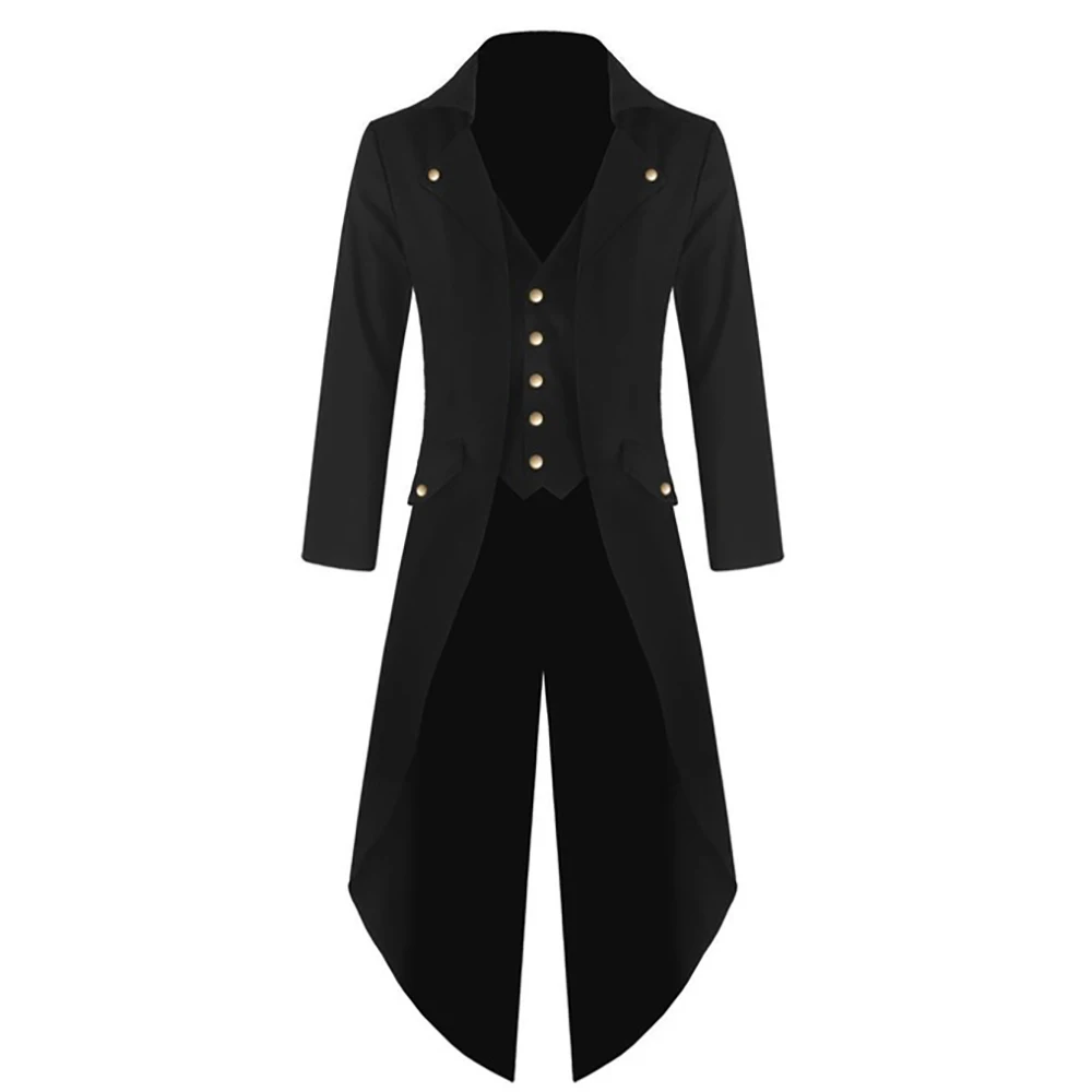 
Gentlmen Formal Buttons Embellished Swallowtail Solid Color Modern Silm Tuxedo Suits For Men 