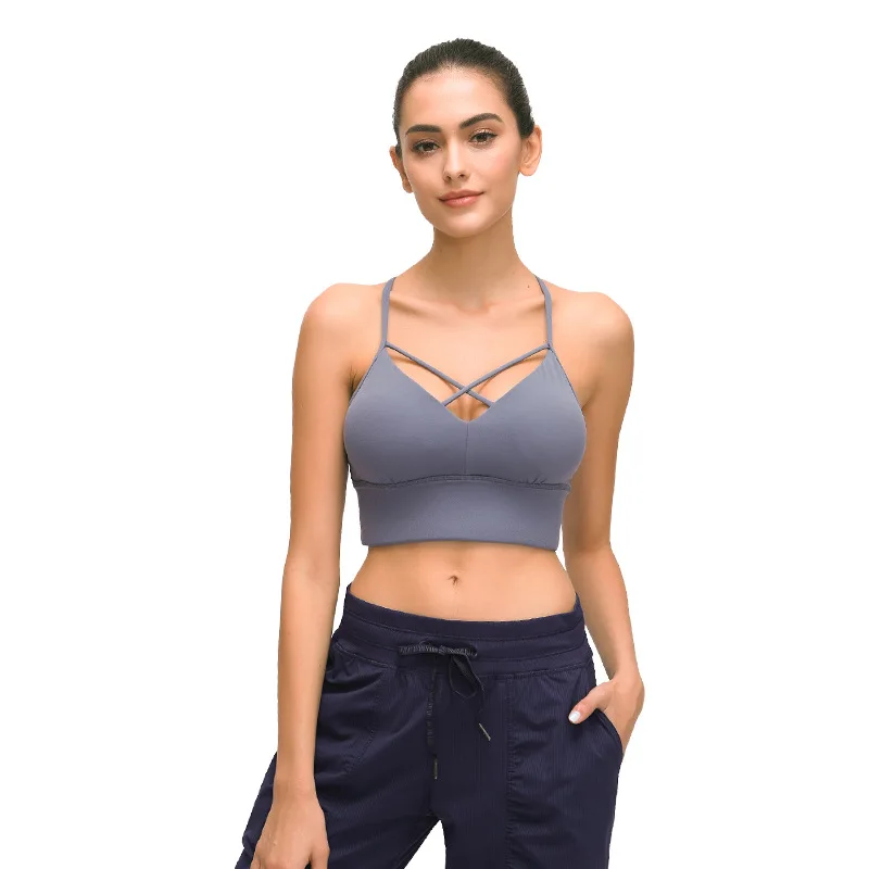 Wholesale Racerback Yoga Fitness Sports Bra Manufacturer Women Workout Bras