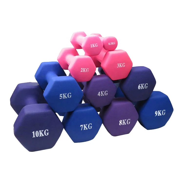 China Factory wholesale cast iron neoprene dumbbell with different specifications with competitive price