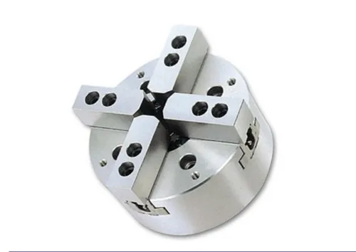 Adjustable High Quality 4 Jaw High Speed Large Thru Hole Chuck Plain Back Hollow Power Chuck For Lathe CNC Machine