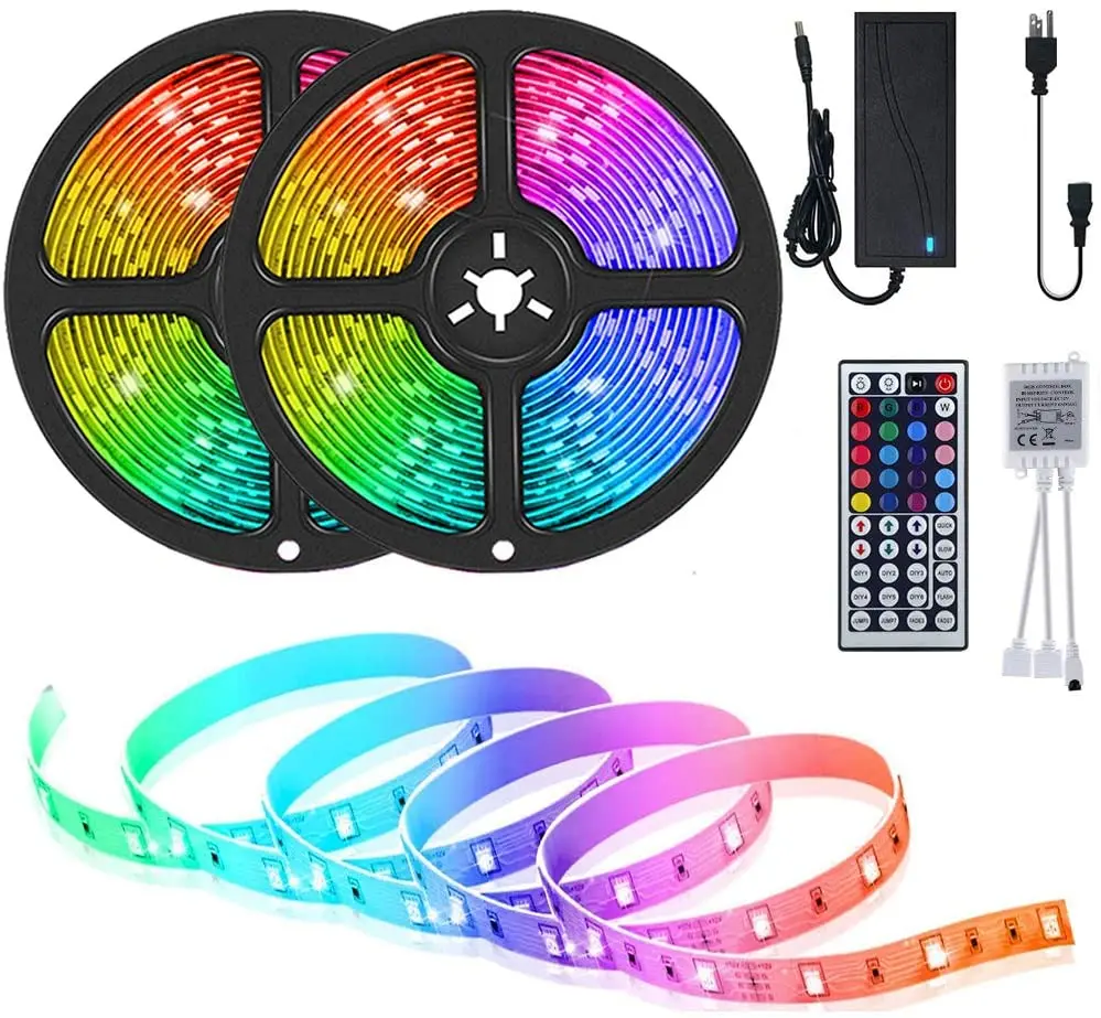 Alexa Tuya Google Home APP Remote Control Smart RGB Strip Light IP65 Waterproof WIFI Smart LED Strip WIFI LED Strip Light
