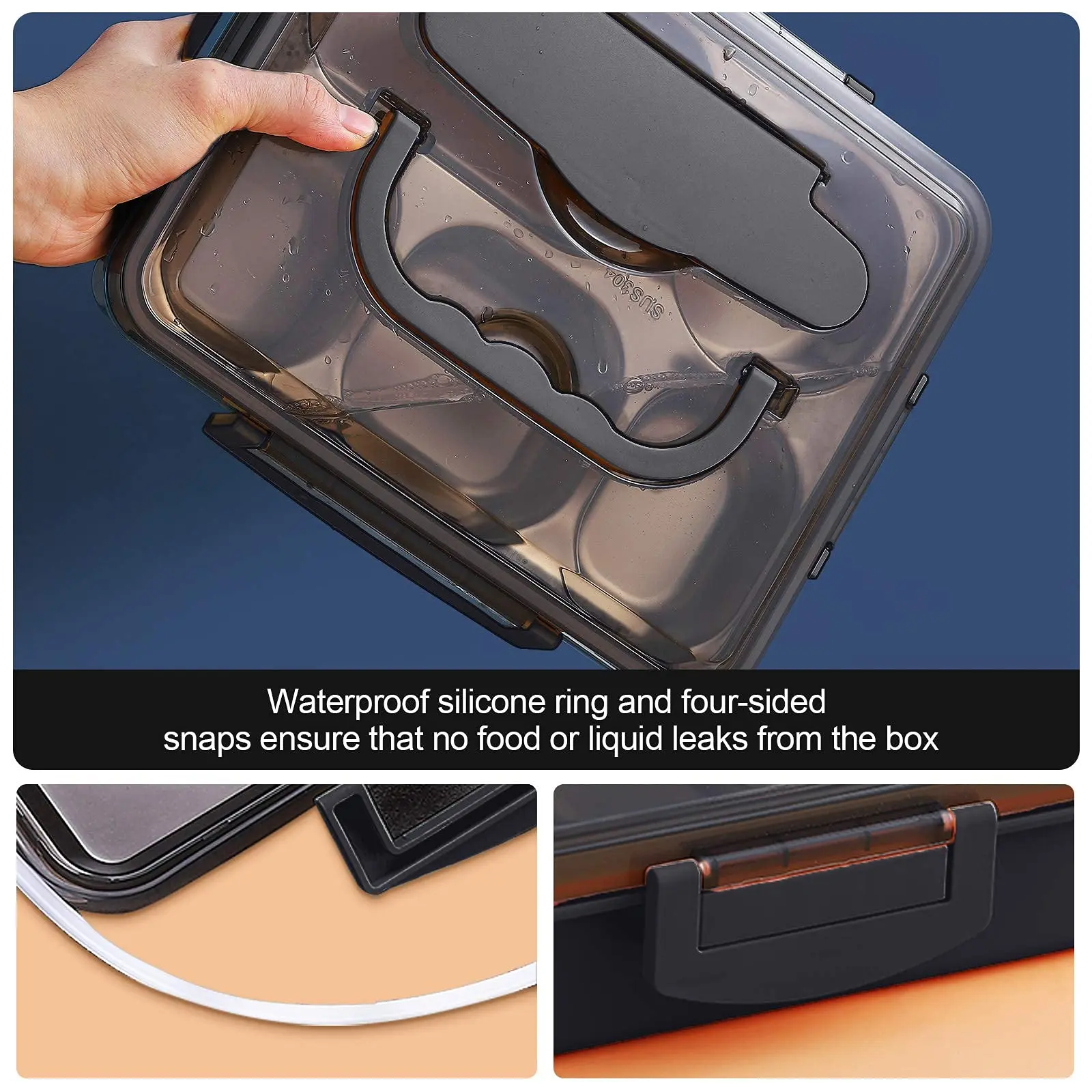Wholesale Food Grade Leakage-proof Metal Stainless Steel Bento Lunch Box