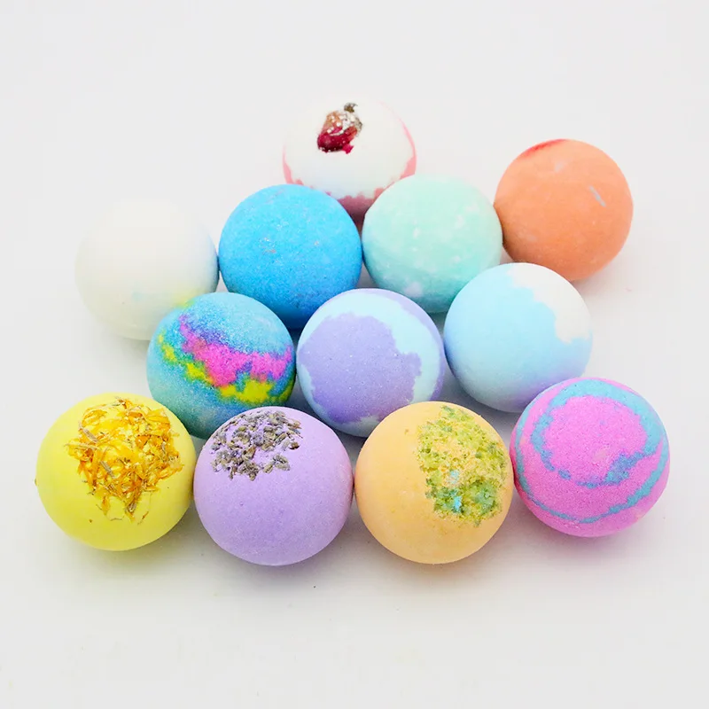 Private Label Large Bath bombs with Organic Ingredient bath bomb pack of 6