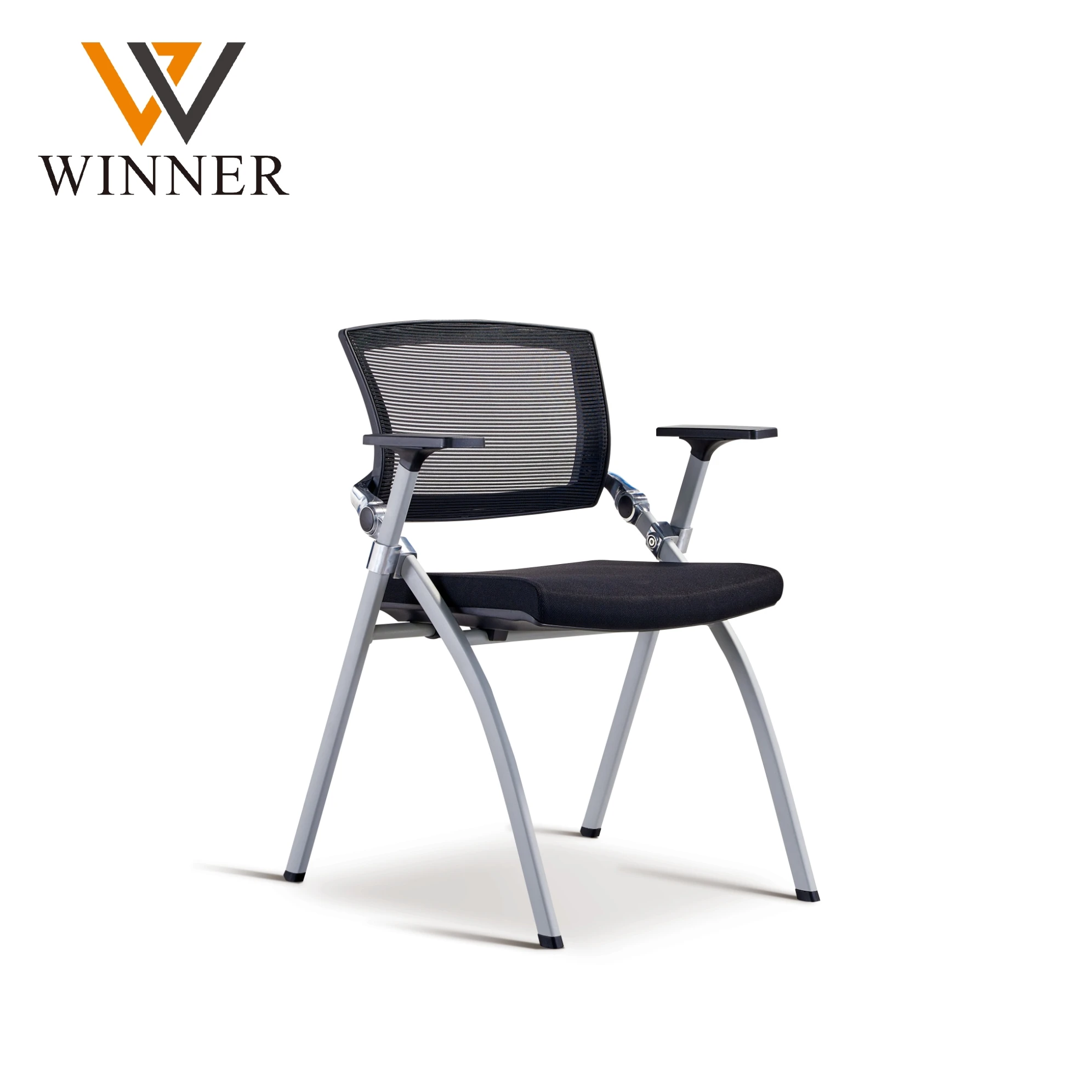 Conference meeting room classroom chairs with wheels plastic folding chairs for events training room mesh office chair