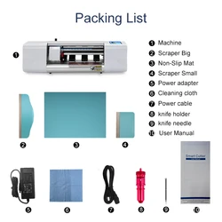 Mobile Phone Fone Back Cover Film Pattern Design Screen Protector Cutting Machine Big Size For Laptop