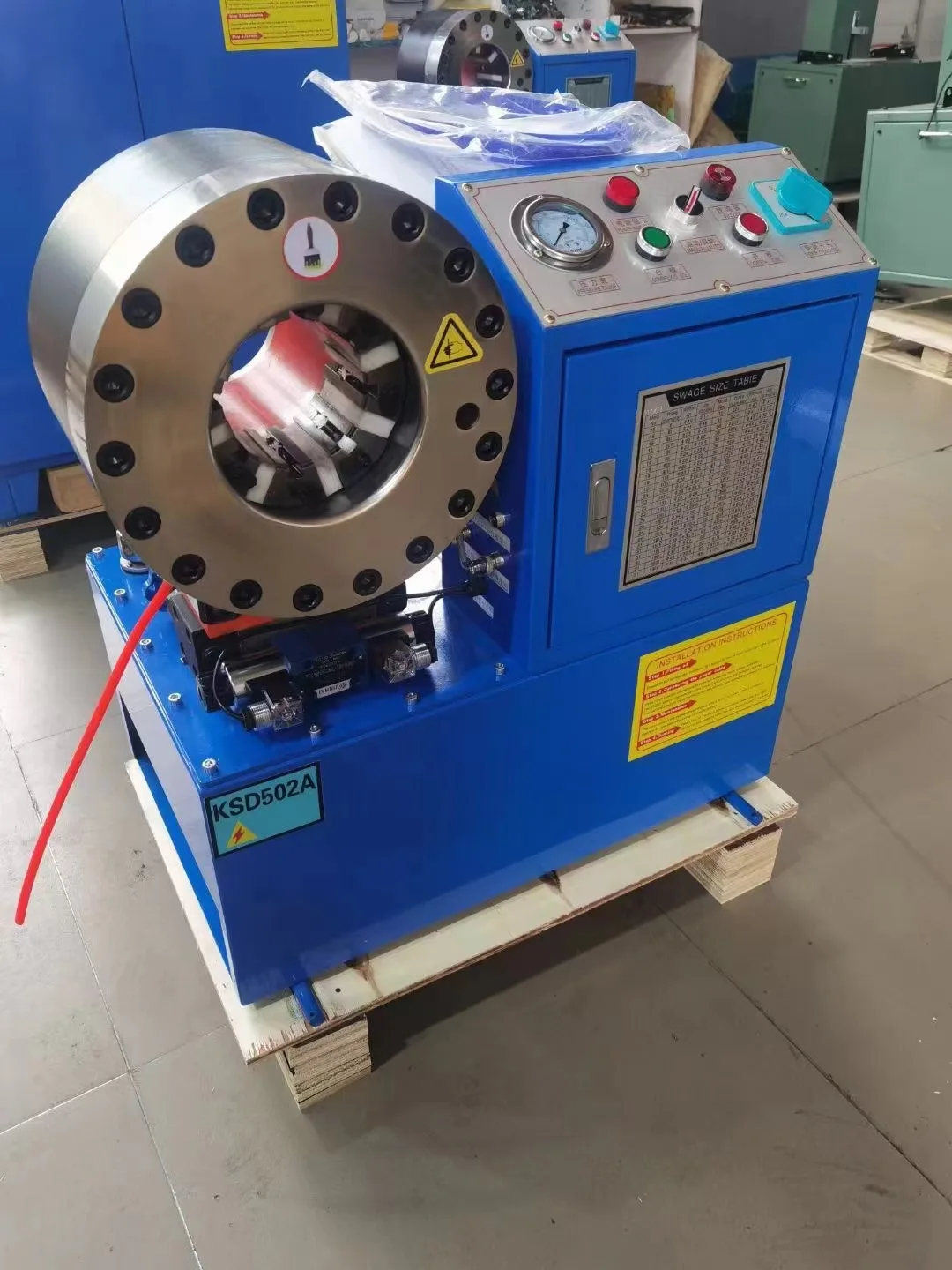 More than 20 year experience Uniflex hydraulic hose press wire hose crimping machine techmaflex hose crimping machine for sale