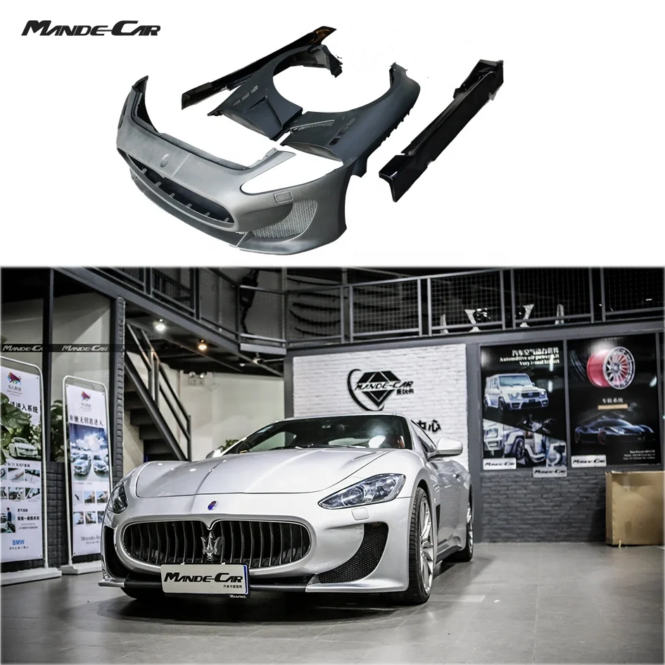 
MC Style FRP Wide Body Kits for Maserati GranTurismo 2006-2020 Front bumper side skirt fender vents GranCabrio GT Car Accessory 