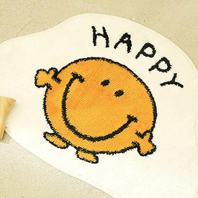 Non Slip Cute Bath Mat Soft Shower Rug Plush Microfiber Water Absorbent Thick Shaggy Floor Mats, Machine Washable