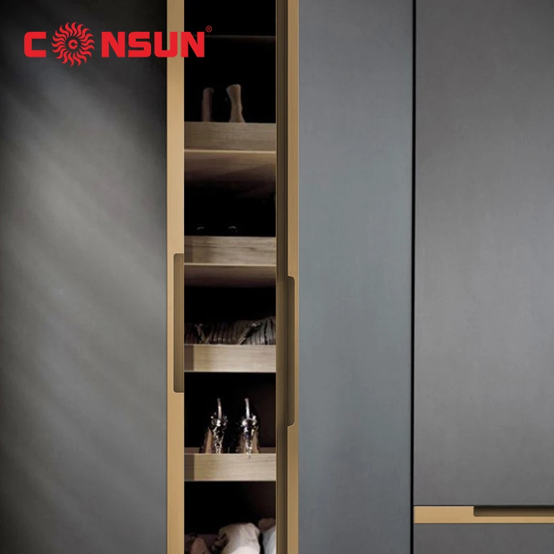 modern furniture kitchen zinc door handle cabinet pulls