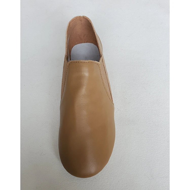 
Hot selling leather man dance lace up jazz shoes on both sides 