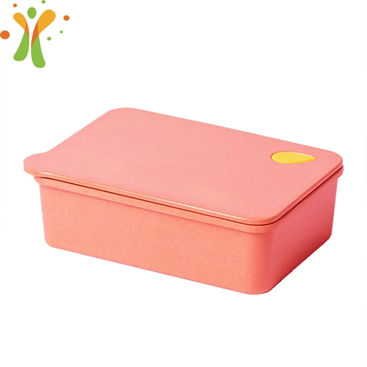 Microwaveable and leakproof healthy lunch box set food eco friendly rice husk lunch box