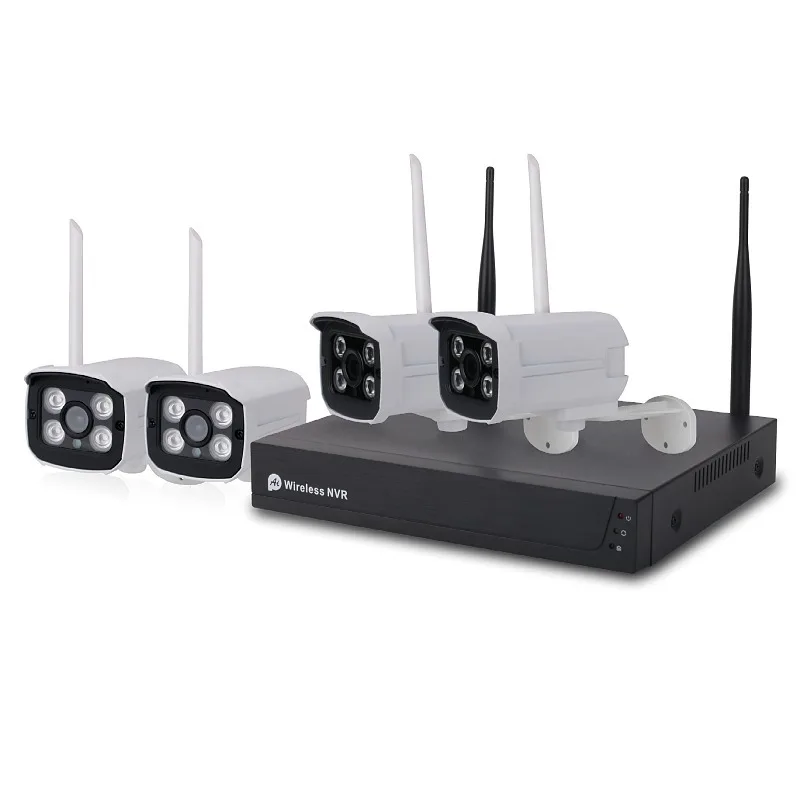 2MP 4CH CCTV System POE NVR Kit Outdoor Color Night Vision AI Motion Detection H.265 Video Surveillance IP Security Came