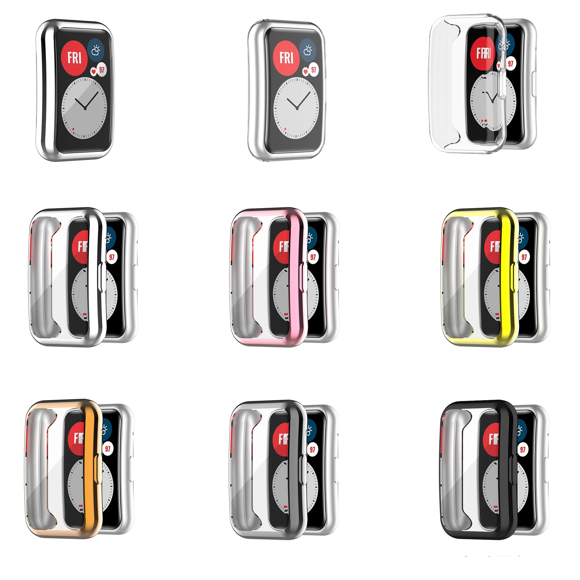 Soft TPU High definition Clear Protective Film For Huawei Watch Fit Special Edition Full Screen Protector Cover Case