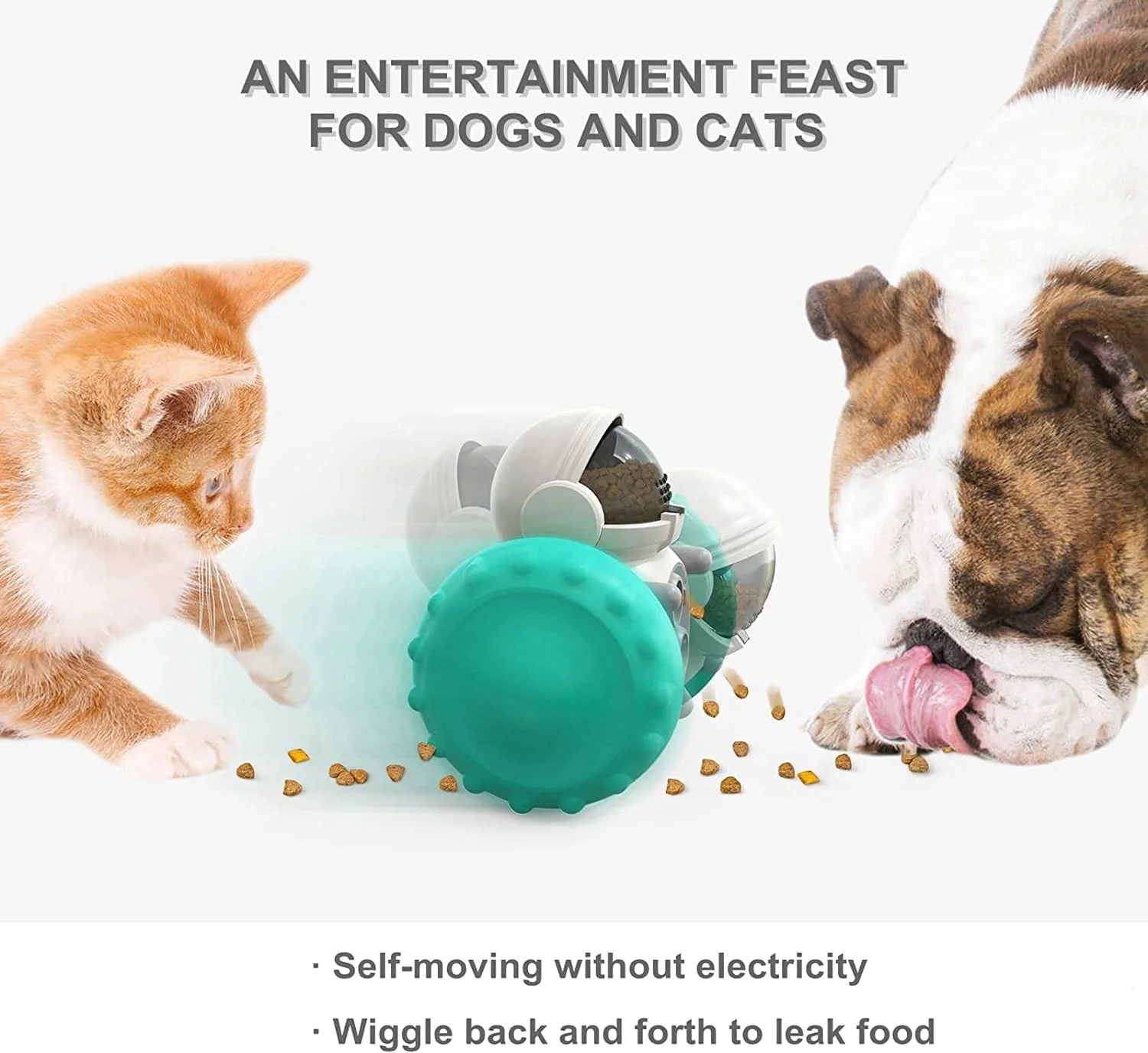 Pet Puzzle Feeder Treat Dispensing Toy for Cat and Dog Interactive IQ training toy food leaking toy