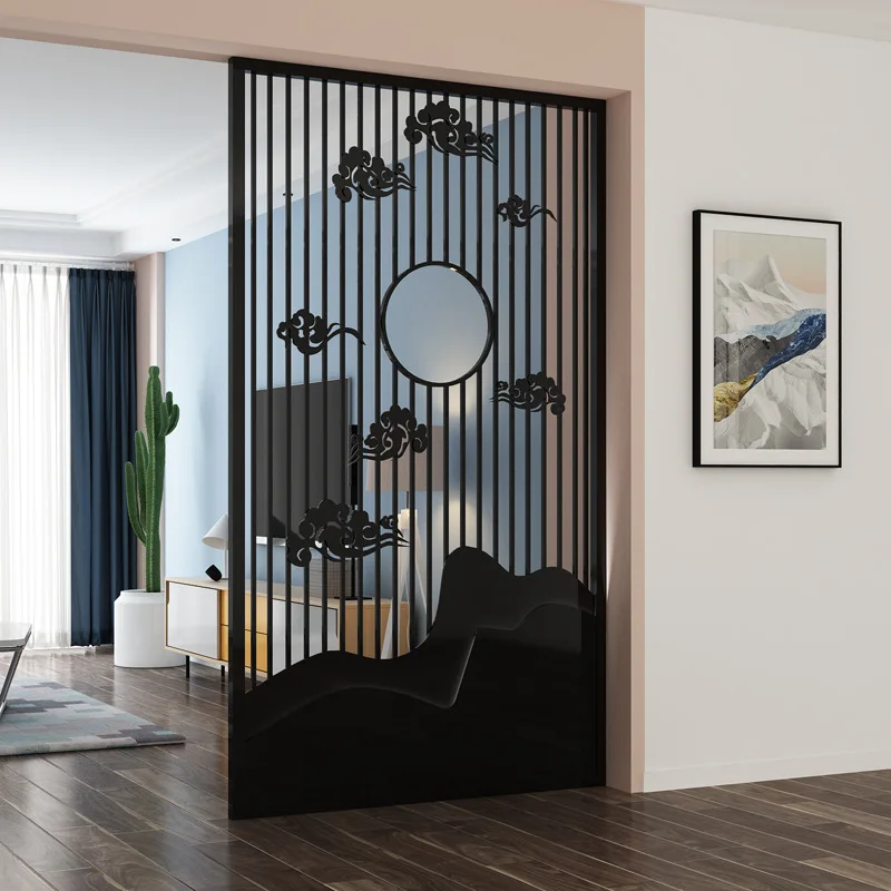 
Modern Minimalist Office Partition Screens Small Apartment Industrial Style Home Decoration Entrance Screen 