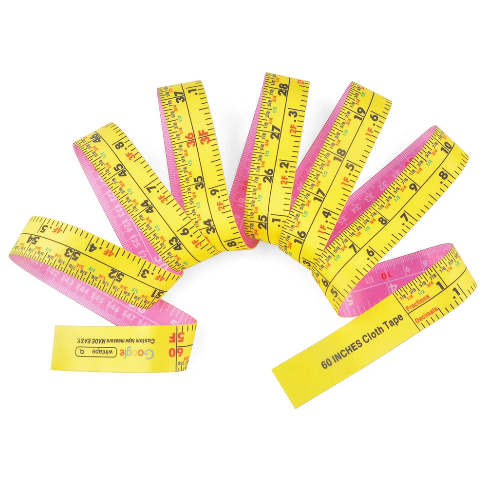 Wintape Custom Full Color Printing  Polyester Cloth Tape Measure, Dual Scale Cloth Sewing Tape Measure,Tailor Ruler