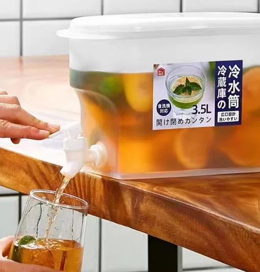 Large Capacity High Temperature Food Grade Open Kettle Drink Bucket Refrigerator Cold Hot Water Faucet Made of Plastic