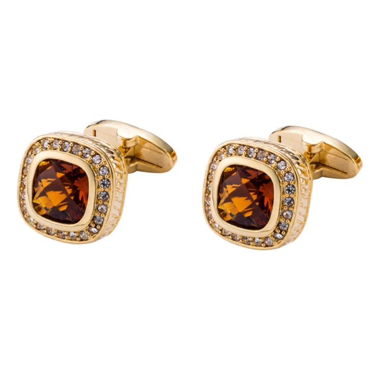 Rose Gold Pearl Shell  Cufflinks Round Cuff links Studs Set for Men Custom Business Wedding Jewelry Shirt Button Cufflinks