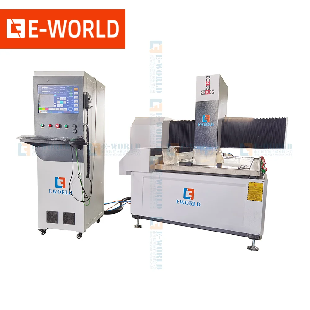 Popular Automatic Shower Glass Hinge Hole Drilling Edging Machine CNC Glass Milling Groove Machine