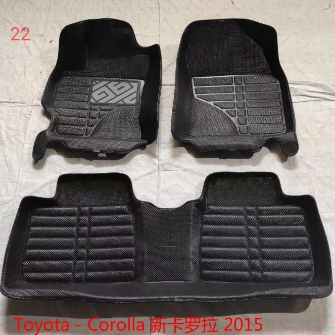 Diamond Hot Pressed New Design Pvc Leather 2 Rows Car Floor Mats High Quality Special Car Mats For Mazda CX-5  2018-2023