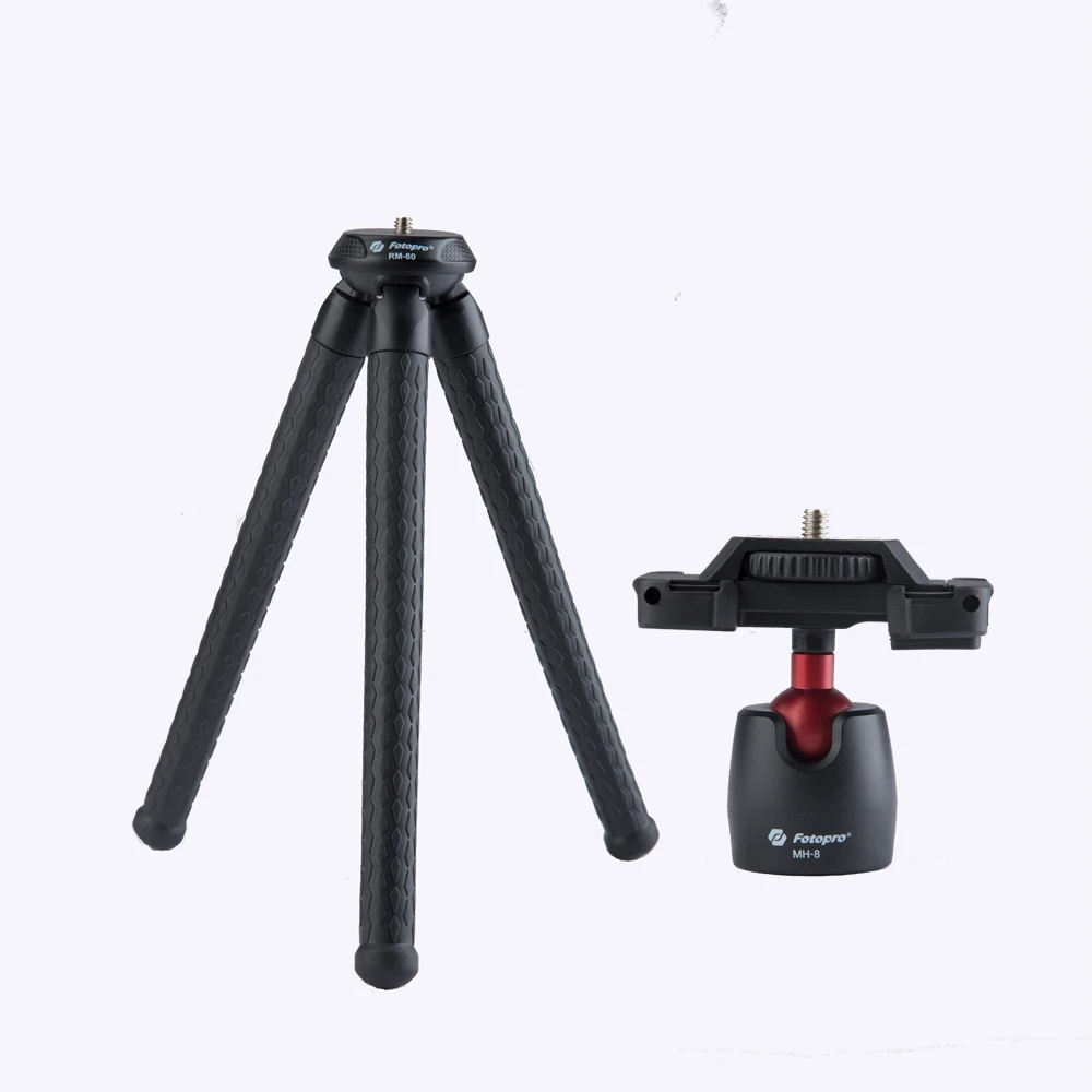 Fotopro New Design Flexible Octopus Tripod for Smartphone with Ballhead