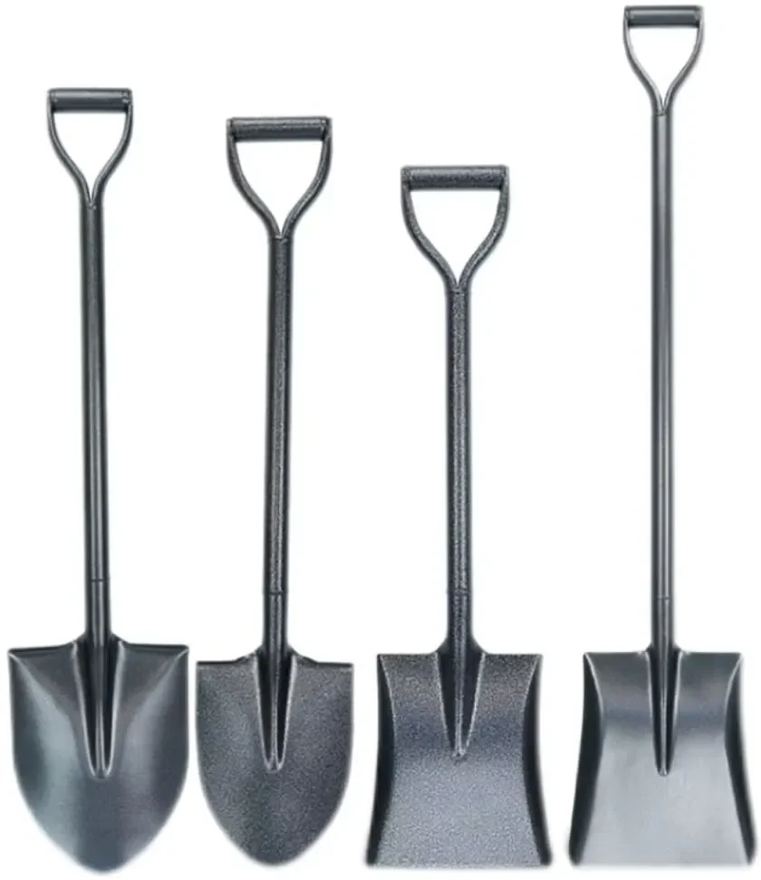 Tangshan specializing in wholesale oversea market manganese steel farming tool garden spade head and farm handle shovel