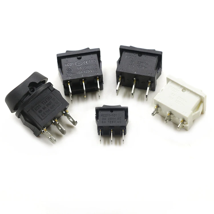 kcd1-203 21*15 6pin on off on T85 1E4 6A 250VAC 10A 125VAC 3 positon center off ROCKER SWITCH panel