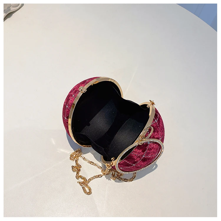 Manufacturer New Arrival Fashion Quilted Pu Leather Ladies Messenger Bags spherical Crossbody Bags Womens Shoulder Bags for part