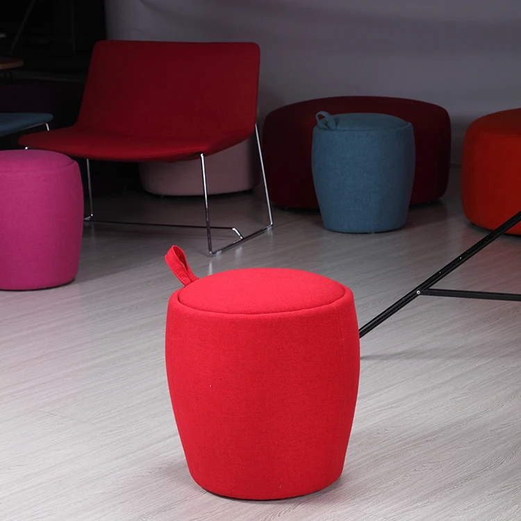 
modern folding storage ottoman small ottoman cloth stool 5195 