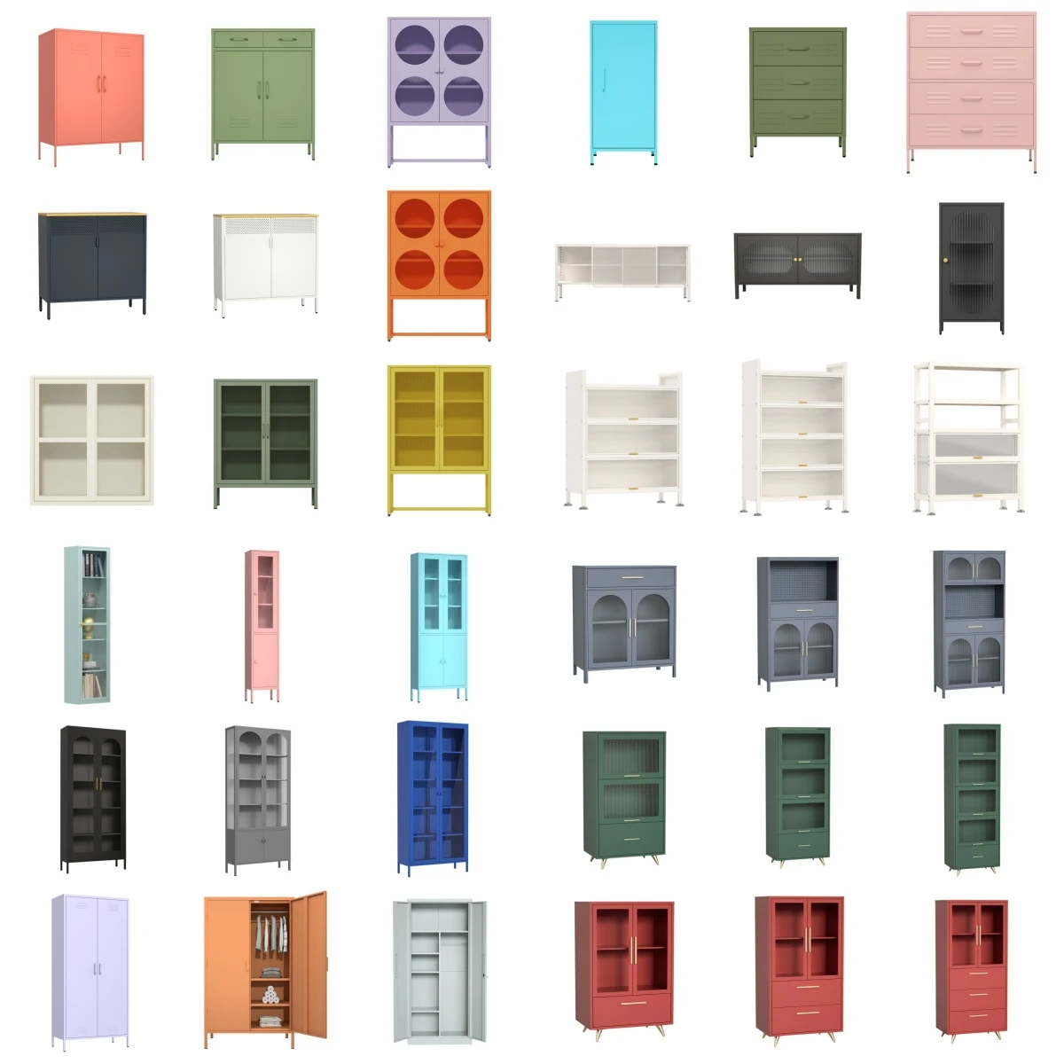 Household Metal Wardrobe 2 Door Storage Locker Bedroom Steel Cupboard For Clothes Steel Wardrobe Closet Balcony Locker Colourful