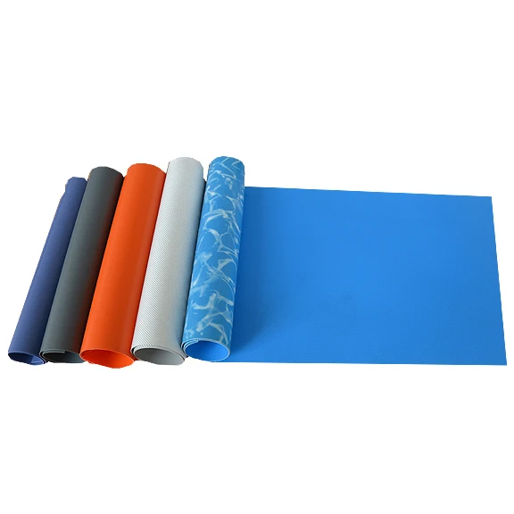 Waterproof 1000D polyester Fabric PVC vinyl coated poly tarp fabric
