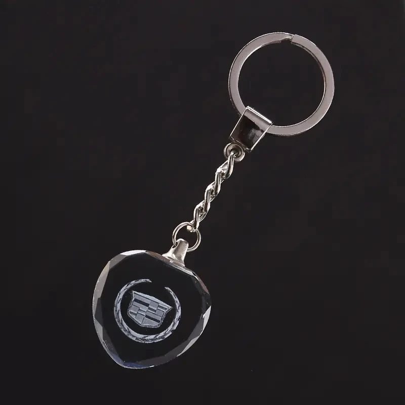 Factory Wholesale Sale Crystal Key Chain Colorful Customized Led Keychain Small Flashlight Light
