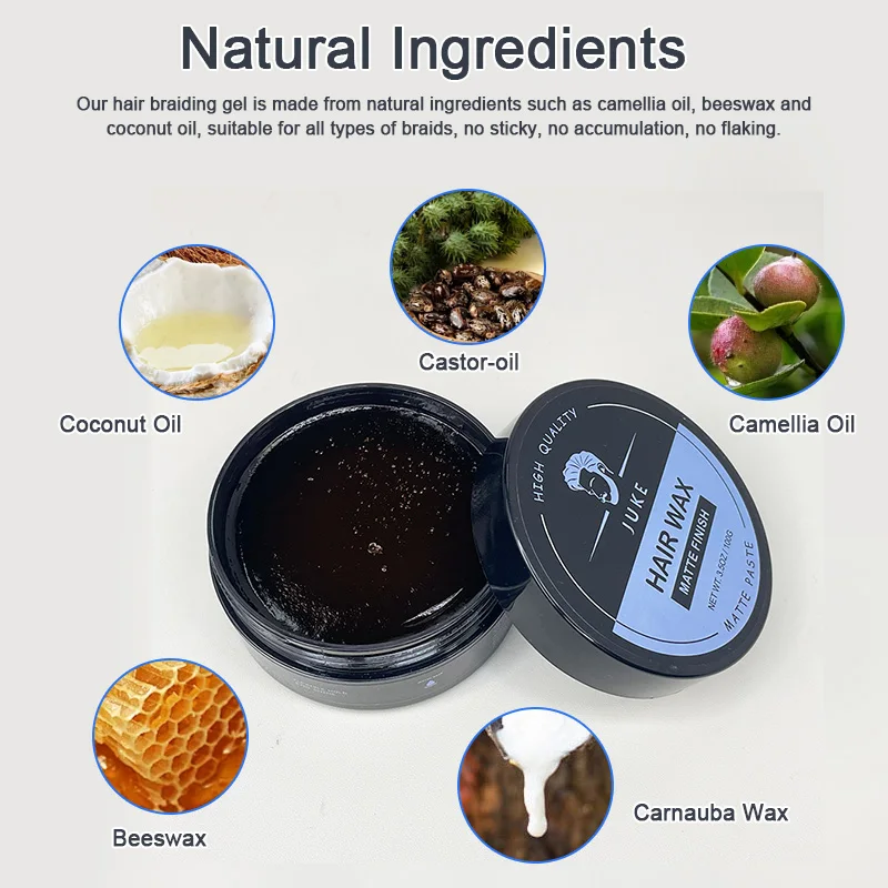 Professional Edge Control Styler Hair Jam Styling Wax Gel Stick Juke Hair Styling Manufacturer for Black Hair