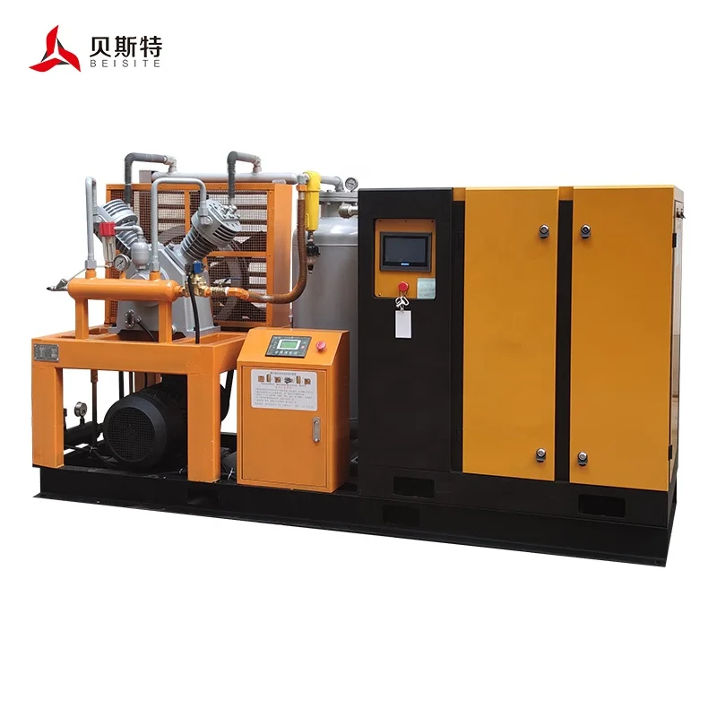 High pressure 30 / 40 bar booster air compressor air booster compressor  for PET blowing machine